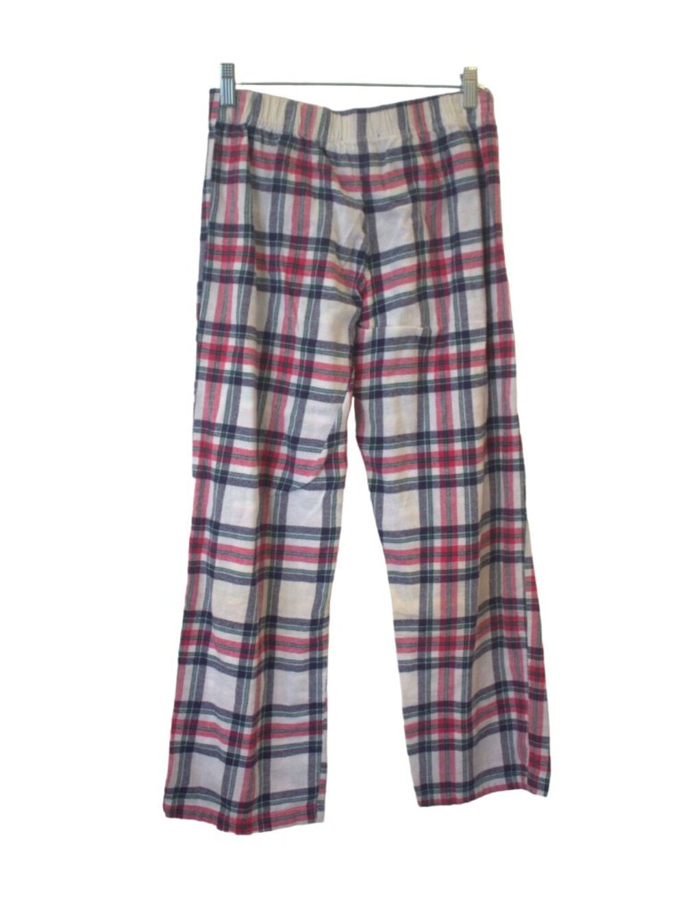 Tommy Hilfiger Women's Small Pajama Set Red Flannel Plaid Pants & LS Top #I-7 - Picture 6 of 6